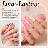 8Pcs Dipping Powder Liquid Set 15ml Base&Top coat with Activator